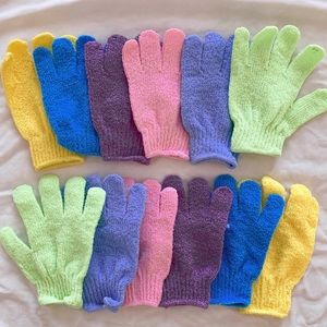 6 Pairs Double Sided Exfoliating Gloves